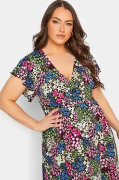 YOURS - Maxi-jurk Met Bloemmotief & Omslag In Zwart/groen 10 YOURS - Maxi-jurk Met Bloemmotief & Omslag In Zwart/groen -NAOMI Kleding Winkel 774083c8 69e1 49 301889 D