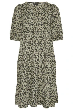 Gelaagde Midi-jurk Met Bloemenprint In Kakigroen -NAOMI Kleding Winkel 7abfcdb4 6135 4a 300194 F