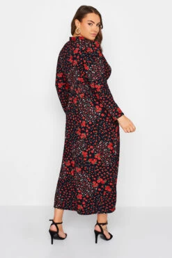 YOURS LONDON - Maxi-jurk Met Bloemenprint & Elastische Taille In Zwart En Rood 9 YOURS LONDON - Maxi-jurk Met Bloemenprint & Elastische Taille In Zwart En Rood -NAOMI Kleding Winkel 80cd1b2f 8d00 49 161939 C