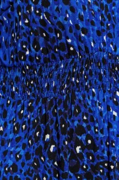 YOURS LONDON - Maxi-jurk Met Dierenprint & Elastische Taille In Blauw -NAOMI Kleding Winkel 823a68a5 22d1 4f 161941 Z