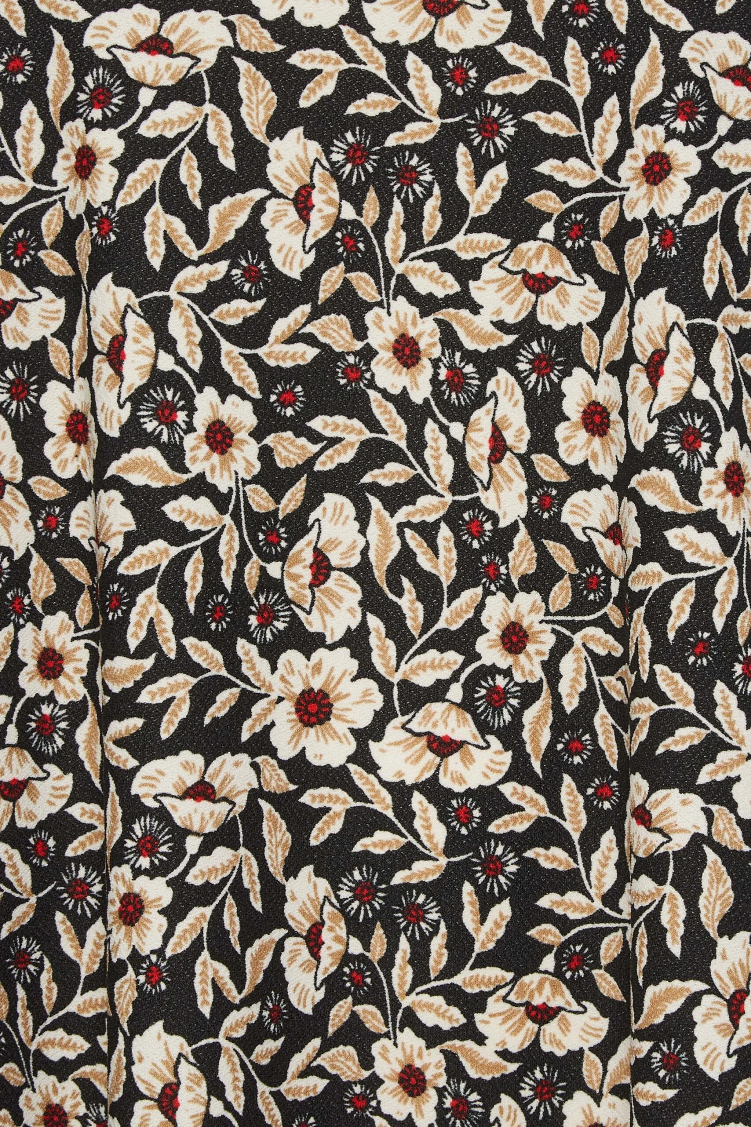 YOURS - Jurk Met Bloemmotief, Stretch & Zakken In Zwart 6 YOURS - Jurk Met Bloemmotief, Stretch & Zakken In Zwart - Afbeelding 4