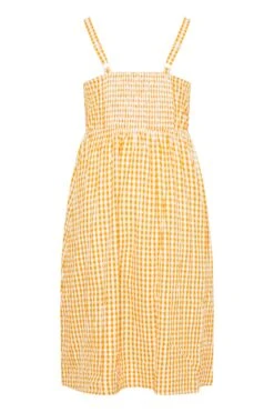LIMITED COLLECTION - Cami-jurk Met Knopen & Gingham Ruit In Oranje -NAOMI Kleding Winkel 82e8ca36 759b 4e 214487 Y