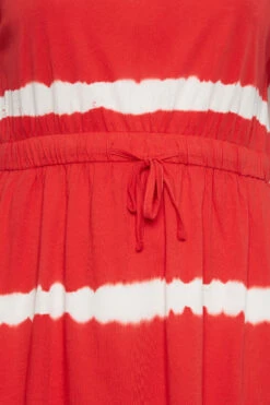 YOURS - Midi-jurk Met Tie-dye Print In Rood -NAOMI Kleding Winkel 8500cae1 88d9 42 137270 Z