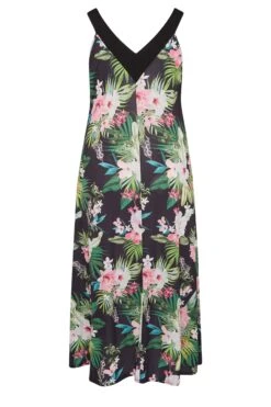 YOURS LONDON - Mouwloze Maxi-jurk Met Tropische Print In Zwart/groen 13 YOURS LONDON - Mouwloze Maxi-jurk Met Tropische Print In Zwart/groen -NAOMI Kleding Winkel 852ef493 4af2 44 162186 Y