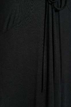 LIMITED COLLECTION - Midaxi-jurk Met Lange Mouwen & Strikdetail In Zwart -NAOMI Kleding Winkel 88f181de df20 43 215188 Z