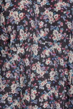 Midi-jurk Met Bloemetjesprint & Zijsplit In Zwart En Blauw -NAOMI Kleding Winkel 8db19ea3 3542 4c 173812 Z