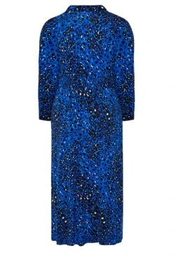 YOURS LONDON - Maxi-jurk Met Dierenprint & Elastische Taille In Blauw -NAOMI Kleding Winkel 8fc20c03 866c 48 161941 Y