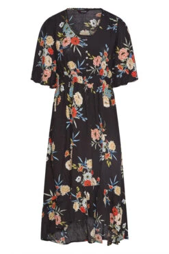 Midi-jurk Met Bloemenprint & Lange Achterkant In Zwart 10 Midi-jurk Met Bloemenprint & Lange Achterkant In Zwart -NAOMI Kleding Winkel 9eed45fa 2f5a 4f 137117 X