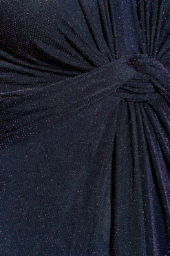 YOURS LONDON - Maxi-jurk Met Glitter & Knoopdetail In Donkerblauw -NAOMI Kleding Winkel 9fce6181 777b 42 161639 Z