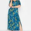 YOURS LONDON - Maxi-jurk Met Dierenprint & Uitsnijding In Blauw 2 YOURS LONDON - Maxi-jurk Met Dierenprint & Uitsnijding In Blauw -NAOMI Kleding Winkel a447f404 f6df 4a 161591 A