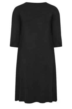 YOURS - Midi-jurk Met Stretch & Zijzakken In Zwart 13 YOURS - Midi-jurk Met Stretch & Zijzakken In Zwart -NAOMI Kleding Winkel a75f5ea9 12d3 49 137518 Y