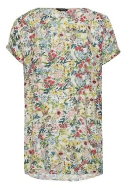 Shift-jurk Met Bloemetjesprint & Lange Achterkant In Multi -NAOMI Kleding Winkel a90214c6 31dd 47 174112 X