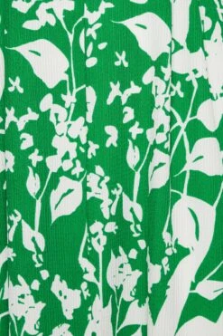 YOURS - Maxi-jurk Met Bloemmotief, V-hals & Splitdetail In Groen -NAOMI Kleding Winkel ad651acc 65f4 48 301904 Z