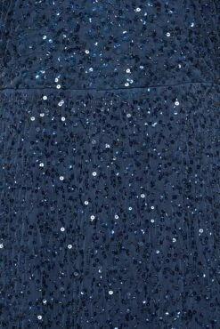 LUXE - Maxi-jurk Met All-over Paillettenversiering & Engelmouwen In Donkerblauw -NAOMI Kleding Winkel b07aaf50 04c7 40 161993 Z