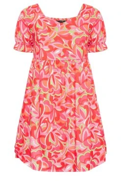 LIMITED COLLECTION - Aangerimpelde Mini-jurk Met Abstracte Print In Rood -NAOMI Kleding Winkel b0a5419c 76b4 4c 215538 X
