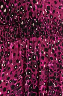 YOURS LONDON - Maxi-jurk Met Dierenprint & Elastische Taille In Roze -NAOMI Kleding Winkel b4658736 ed1b 41 161940 Z