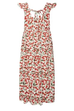 LIMITED COLLECTION - Maxi-jurk Met Kersenprint En Ruchedetail In Wit 13 LIMITED COLLECTION - Maxi-jurk Met Kersenprint En Ruchedetail In Wit -NAOMI Kleding Winkel b67a06ca 8e60 45 215683 Y