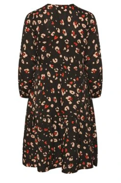 Jurk Met Luipaardprint En Knopen In Zwart -NAOMI Kleding Winkel b6d3e8c9 51b9 43 137215 Y