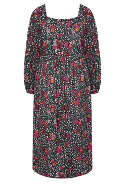 LIMITED COLLECTION - Midi-jurk Met Gemengde Print In Zwart 13 LIMITED COLLECTION - Midi-jurk Met Gemengde Print In Zwart -NAOMI Kleding Winkel b8be0fcc cf14 4c 215144 Y