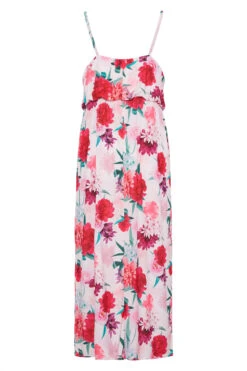 YOURS LONDON - Maxi Cami-jurk Met Bloemenprint In Roze -NAOMI Kleding Winkel c0d23c34 16f5 42 161431 BK