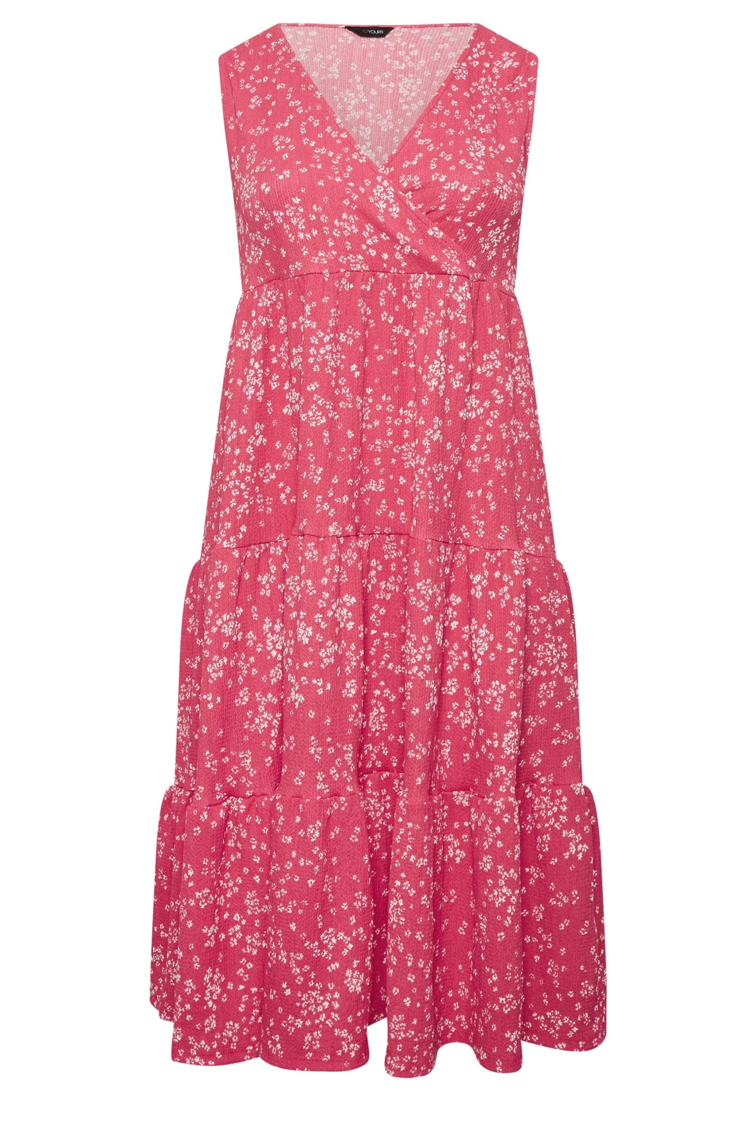 YOURS - Mouwloze Midaxi-jurk Met Bloemmotief In Roze 7 YOURS - Mouwloze Midaxi-jurk Met Bloemmotief In Roze - Afbeelding 5