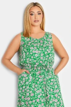 YOURS - Mouwloze Mini-jurk Met Bloemmotief In Groen/roze 10 YOURS - Mouwloze Mini-jurk Met Bloemmotief In Groen/roze -NAOMI Kleding Winkel c9c98cfa d3d2 4c 137283 D