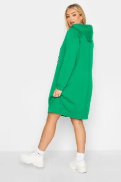 YOURS - Hoodie-jurk Met Hart Met Pailletten In Groen -NAOMI Kleding Winkel d760ec24 1e81 4a 301614 C