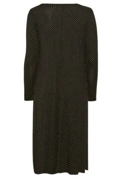 LIMITED COLLECTION - Midaxi-jurk Met Lange Mouwen, Stippenprint & Strikdetail In Zwart 13 LIMITED COLLECTION - Midaxi-jurk Met Lange Mouwen, Stippenprint & Strikdetail In Zwart -NAOMI Kleding Winkel da0d7a3d 831c 45 215192 Y