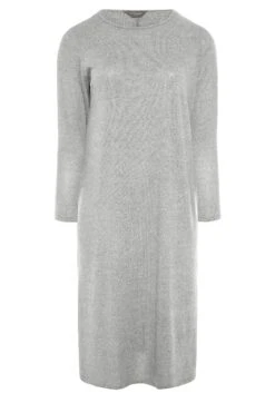 T-shirt-jurk Met Lange Mouwen En Zijsplitten In Gemêleerd Grijs 12 T-shirt-jurk Met Lange Mouwen En Zijsplitten In Gemêleerd Grijs -NAOMI Kleding Winkel e1e8d523 4393 43 192359 XR