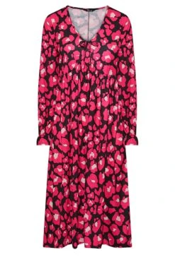 LIMITED COLLECTION - Midaxi-jurk Met Dierenprint & Lange Mouwen In Roze 12 LIMITED COLLECTION - Midaxi-jurk Met Dierenprint & Lange Mouwen In Roze -NAOMI Kleding Winkel e9885809 a52a 44 215125 X