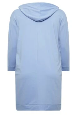 YOURS - Hoodie-jurk Met Zakken In Babyblauw -NAOMI Kleding Winkel eca77b73 ee0f 4b 301731 Y