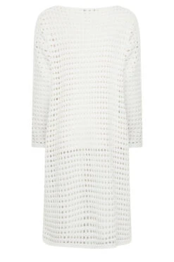 YOURS - Gehaakte Midaxi-jurk In Wit -NAOMI Kleding Winkel f4a22fd9 ff47 4b 192834 Y