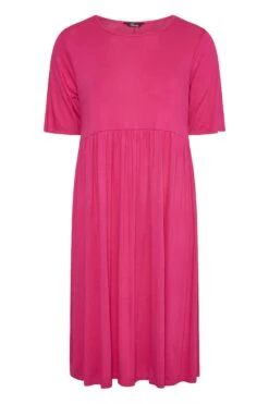 LIMITED COLLECTION - Aangerimpelde Midaxi-jurk Met Korte Mouwen In Felroze 12 LIMITED COLLECTION - Aangerimpelde Midaxi-jurk Met Korte Mouwen In Felroze -NAOMI Kleding Winkel f62c559b bdde 4a 214693 X