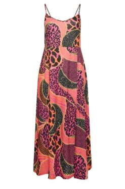 LIMITED COLLECTION - Maxi-jurk Met Dierenprint & Cami-bandjes In Oranje -NAOMI Kleding Winkel f9978d33 e5b7 4f 215536 X